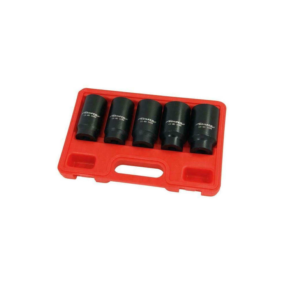 Socket Set - 5 piece 1/2 inch drive For Hub Nuts (Genuine Neilsen CT1341)