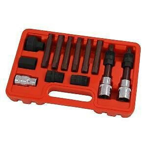 Neilsen 13 Piece Bosch Type Alternator Pully Kit & Hex, BMW, VAG & more (Neilsen CT1859)