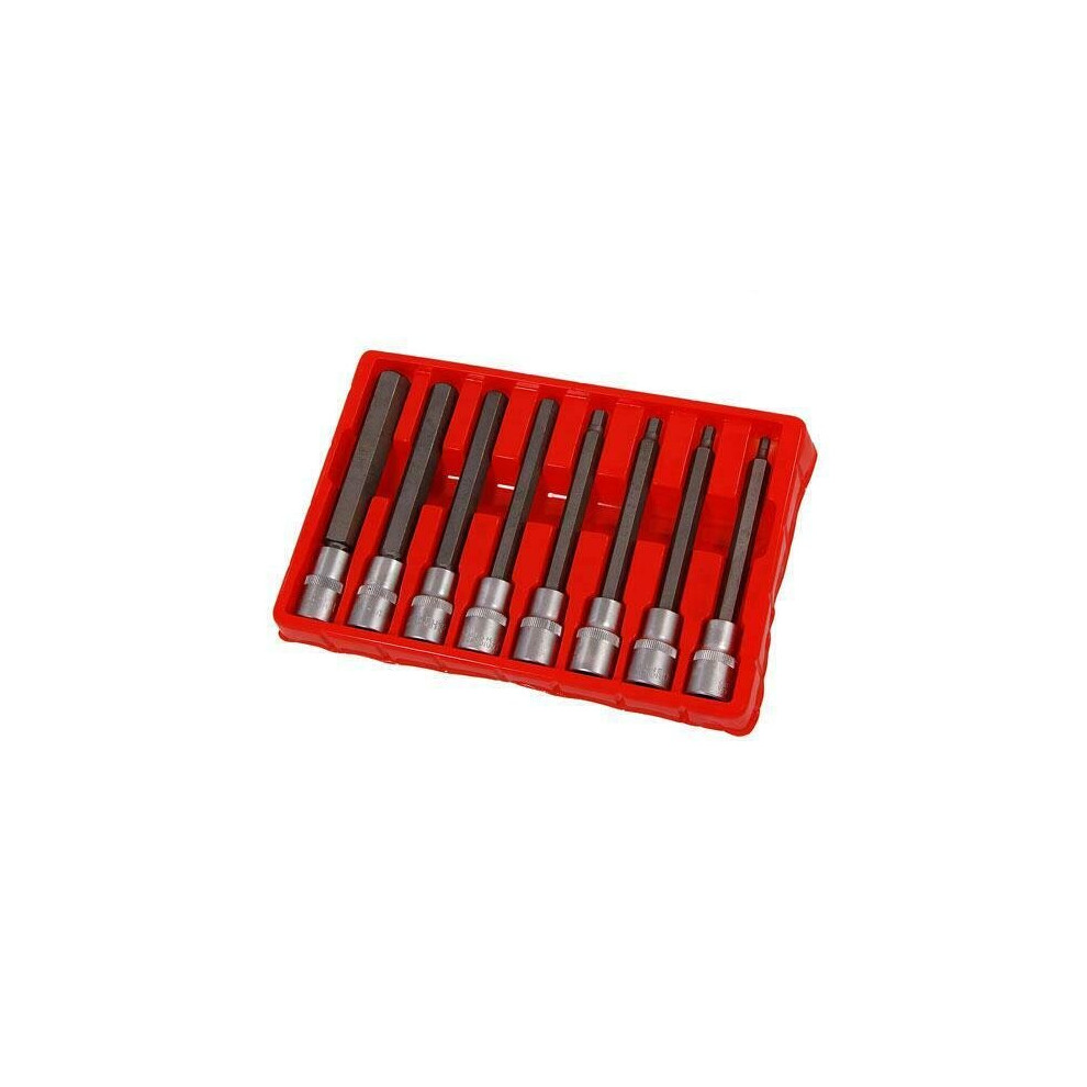 Neilsen Hex Bit Set - 8 Piece 1/2 Drive Extra Long (Genuine Ct1275)