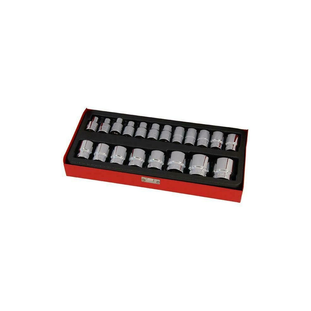 Neilsen 1/2 Inch Drive Socket Set 6 Point 21 Piece 8-32 Mm (Genuine Ct1249)