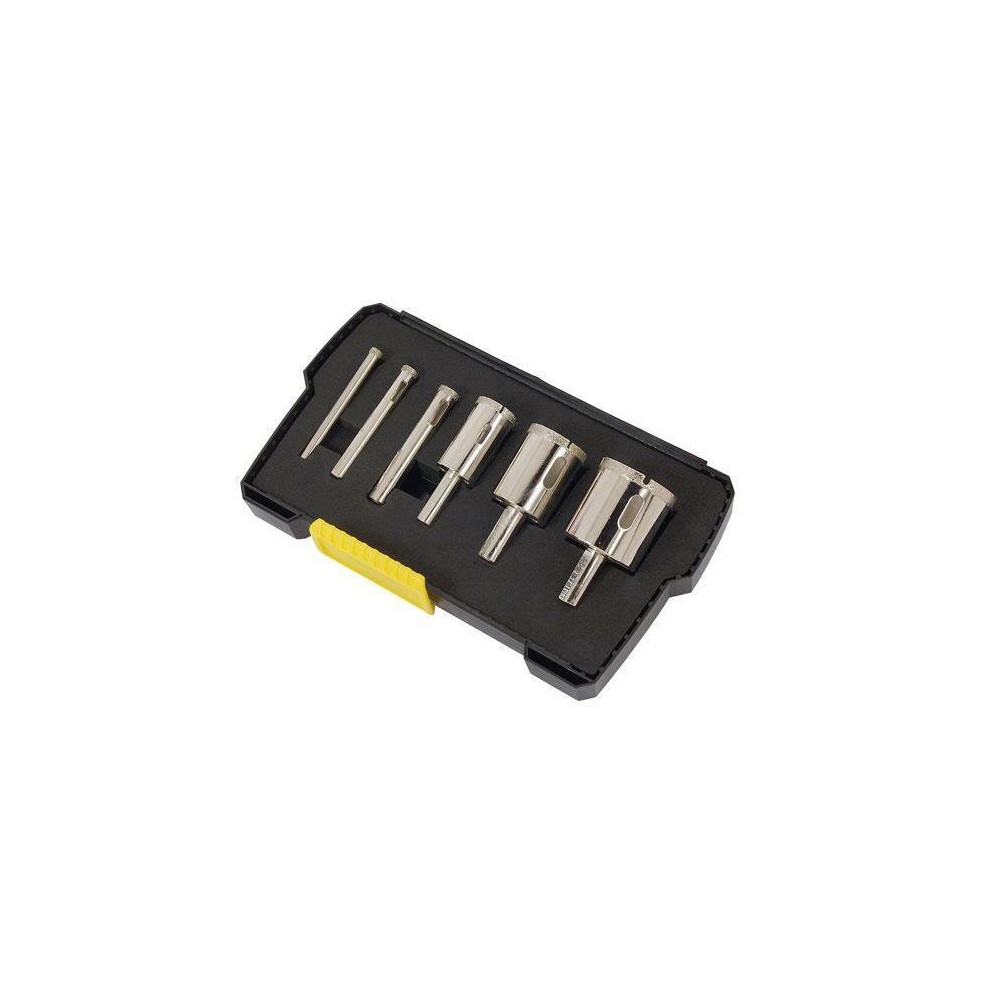 6pc Diamond Tile Hole Cutter Holesaw 6 - 35mm Saw Set (Genuine Neilsen CT2550)