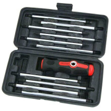Boxed Screwdriver Set. 11pc Straight & T-Bar Handle (Genuine Neilsen CT4802)