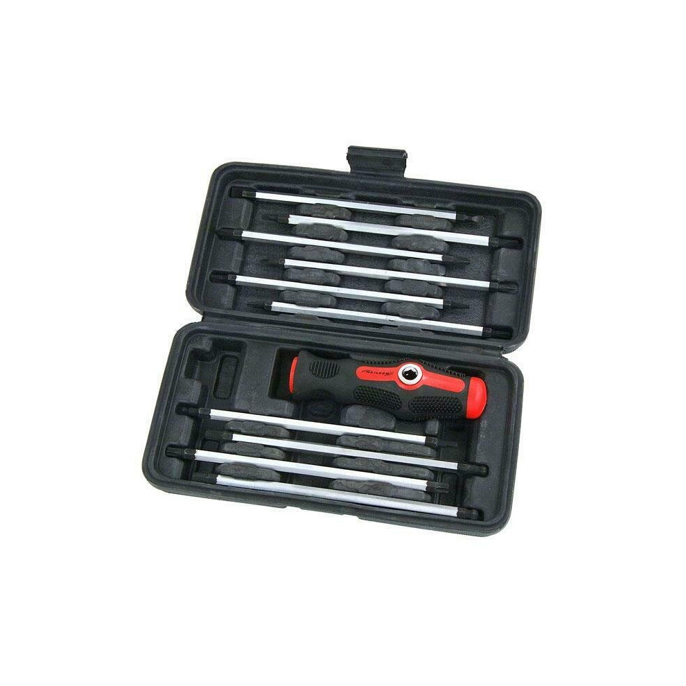 Boxed Screwdriver Set. 11pc Straight & T-Bar Handle (Genuine Neilsen CT4802)