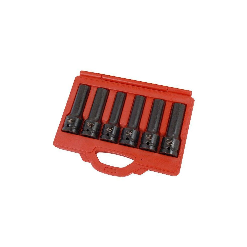 Neilsen 6 Piece Truck Impact E Socket Regular Socket Set 3/4 Dr (Genuine Ct2267)