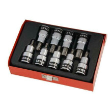 9 Piece 1/2 Drive Star Set In Red Tray Star Torx Set (Genuine Neilsen CT2562)
