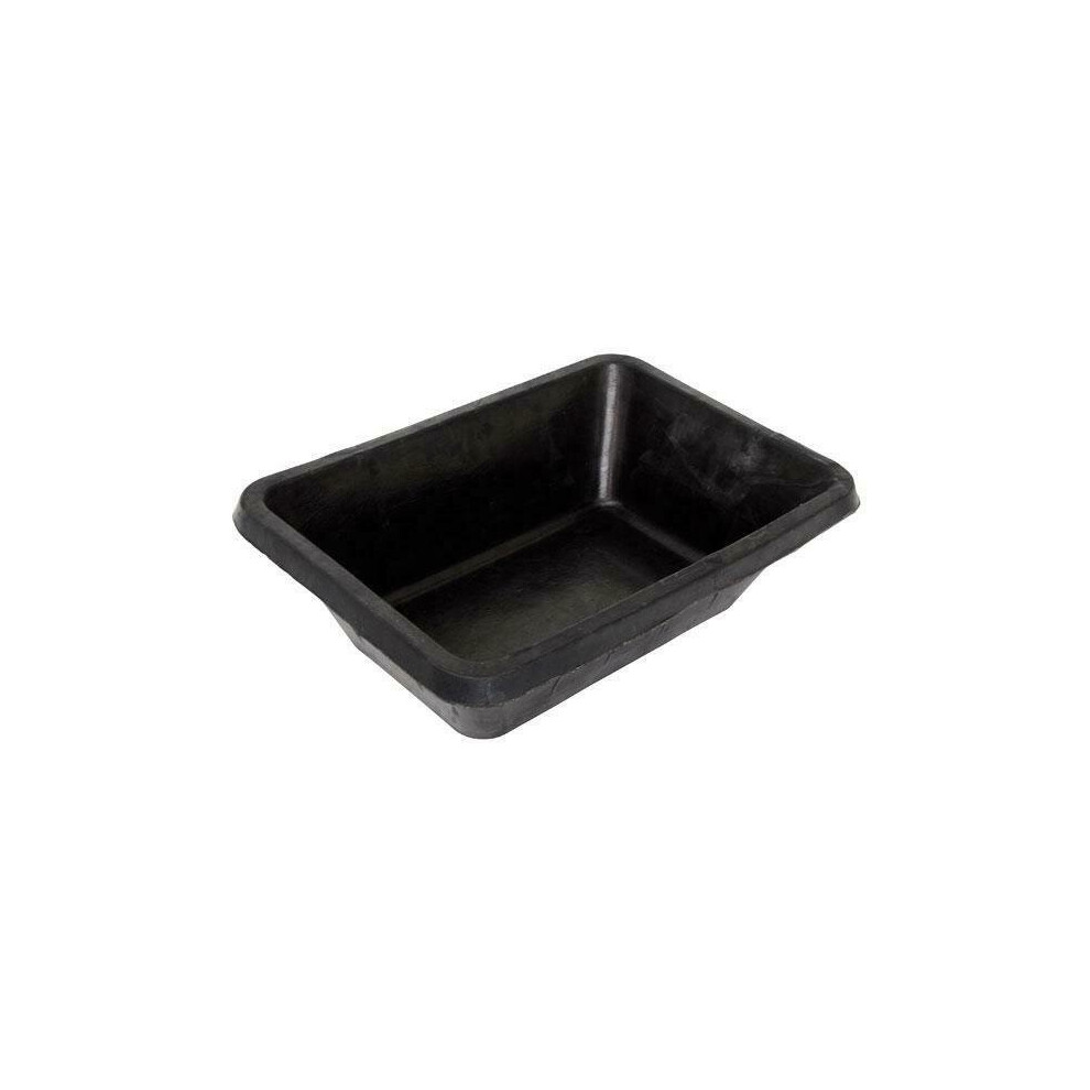 40L Black Rubber Bucket / Mixing Trough for plasterers (Genuine Neilsen CT2433)