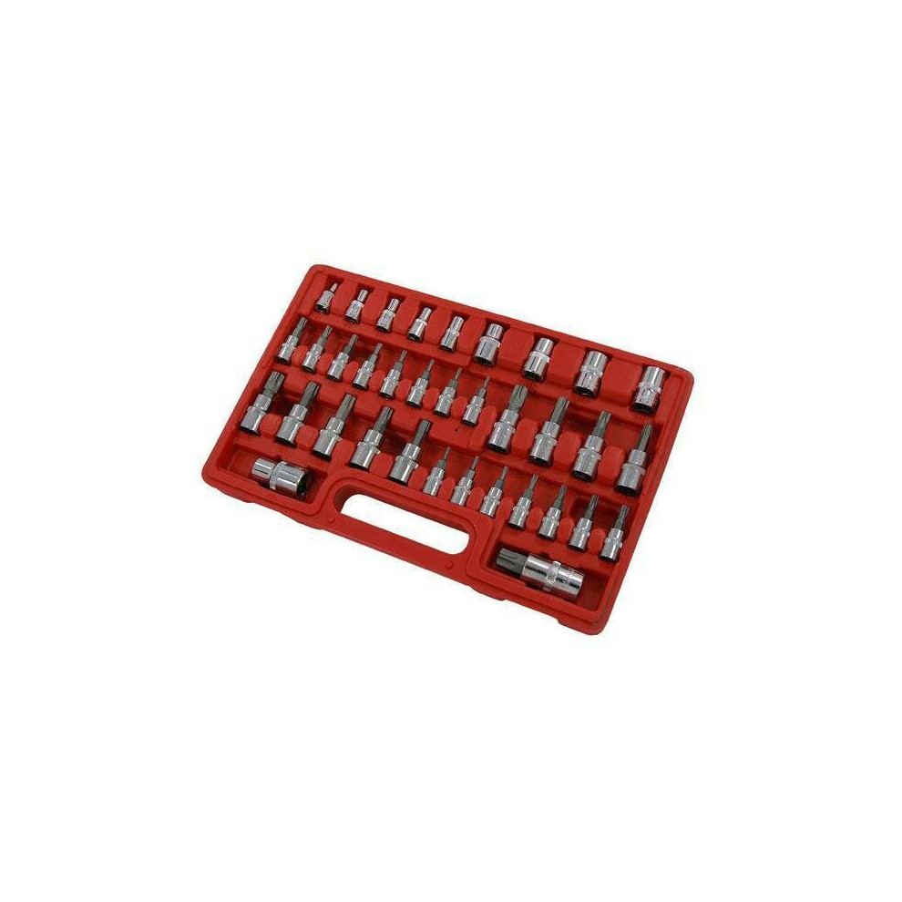 Torx Socket Set Star Bit E Sockets Female Male 35 Piece (Genuine Neilsen CT3625)