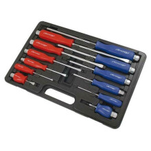 12 Piece Heavy Duty Screwdriver Set Flat and Pozi (Genuine Neilsen CT1506)