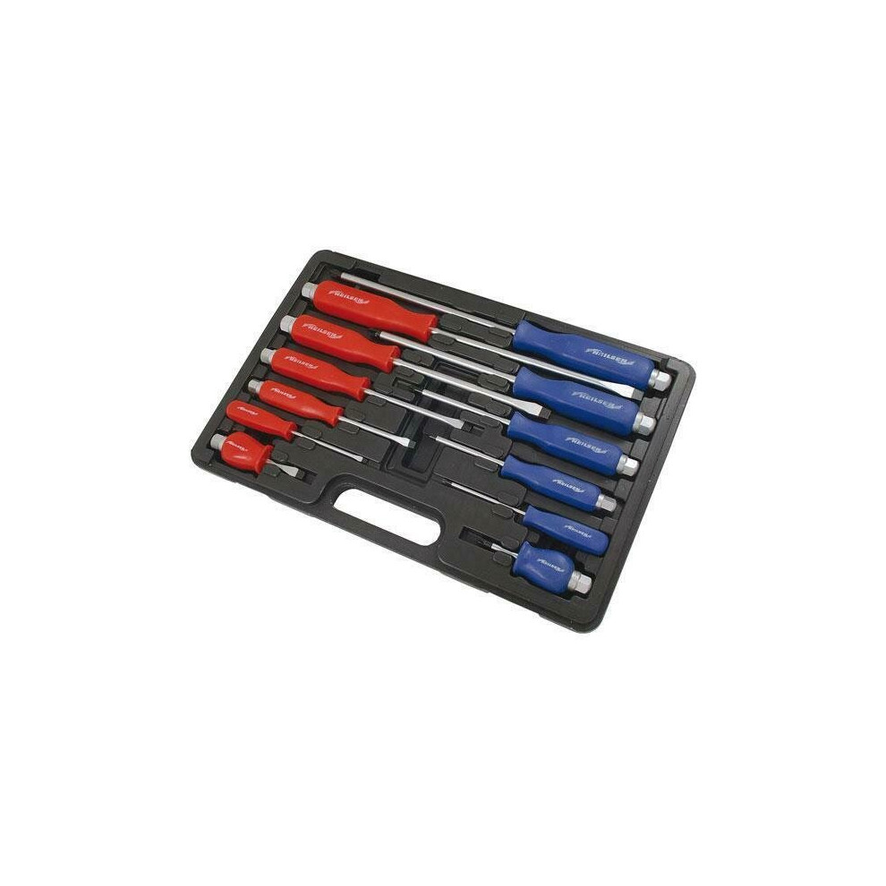 12 Piece Heavy Duty Screwdriver Set Flat and Pozi (Genuine Neilsen CT1506)