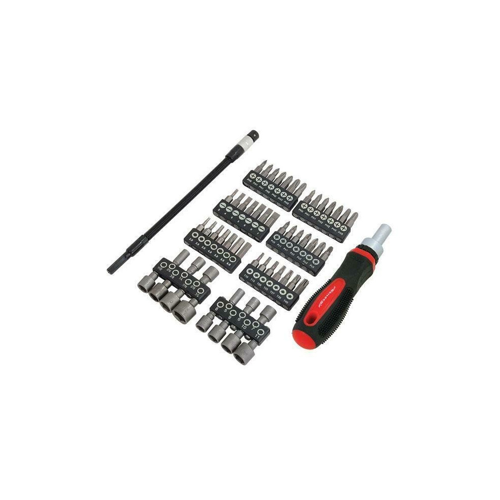 Neilsen 58Pc Ratchet Handle Screwdriver Bit & Socket Set (Genuine Ct1135)