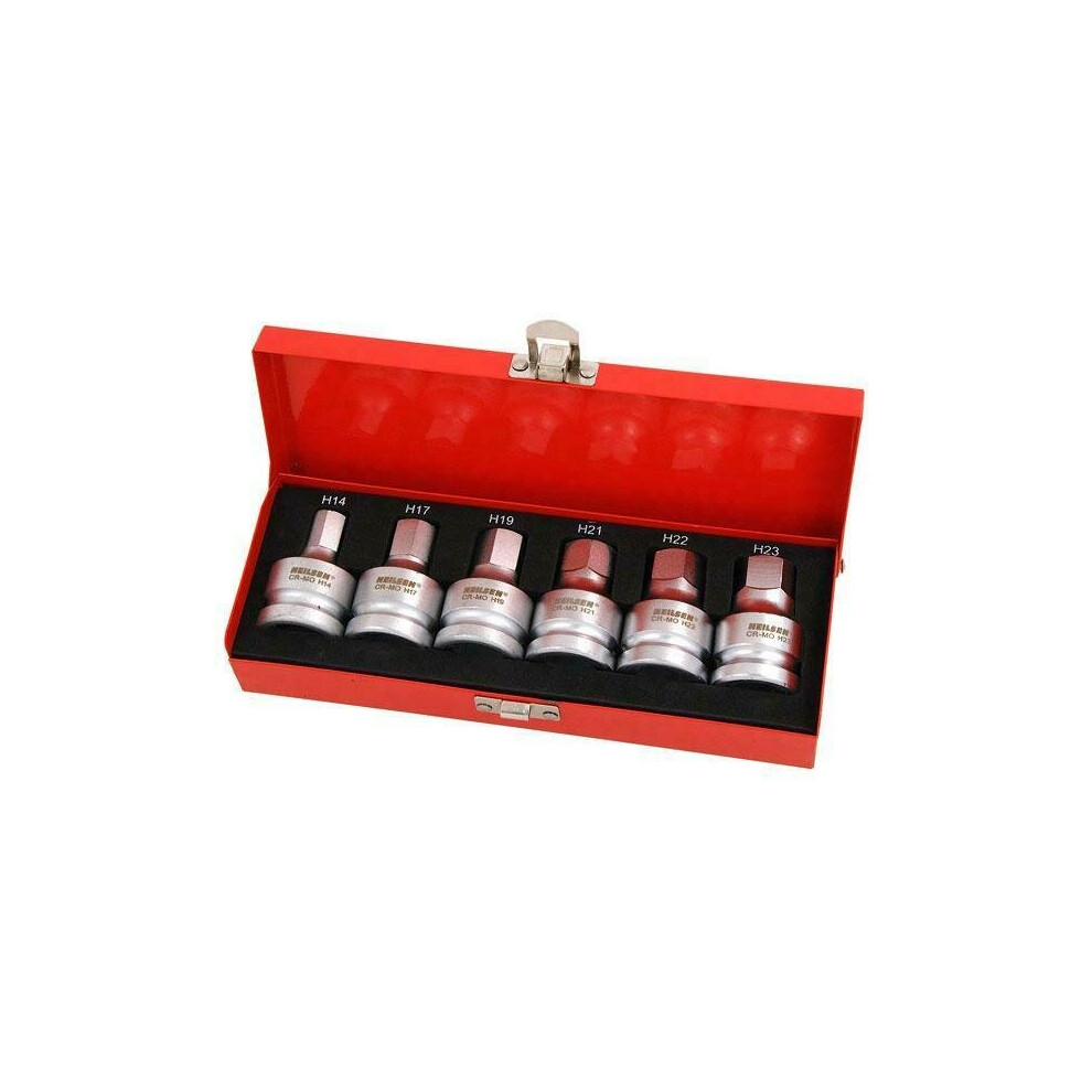 Neilsen Hex Bit Set - 6Pc 3/4In. Dr/Crm (Genuine Ct1388)