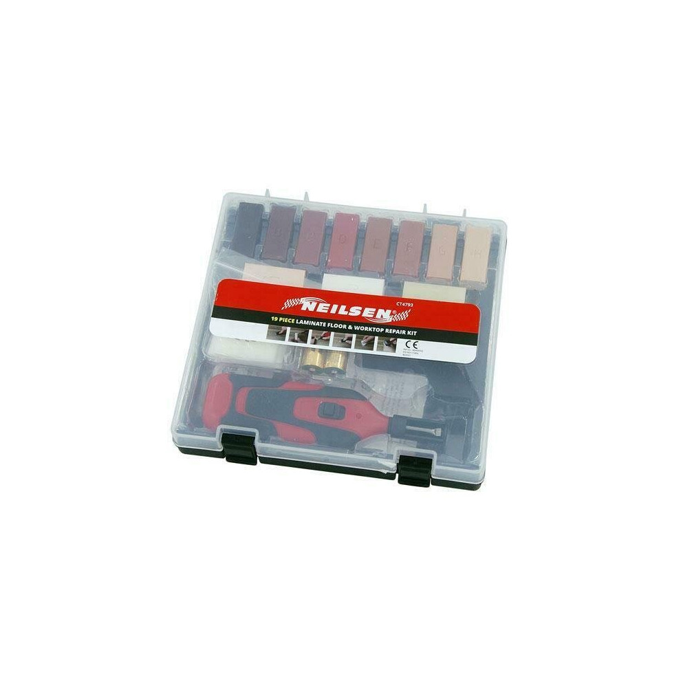 Laminate Floor / Worktop Surface Repair Kit 19pc (Genuine Neilsen CT4793)