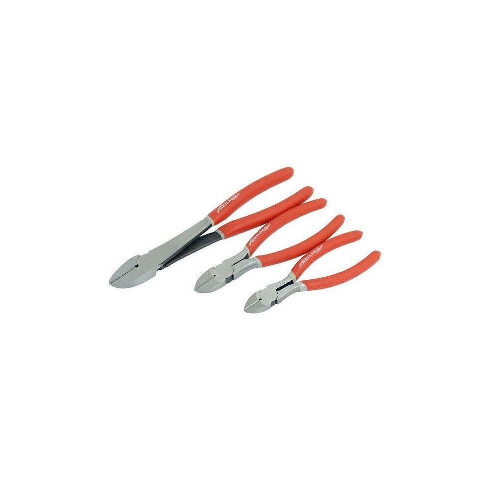 3 Pieces Side Cutter Set Snips Pliers Wires Diagonal (Genuine Neilsen CT1611)