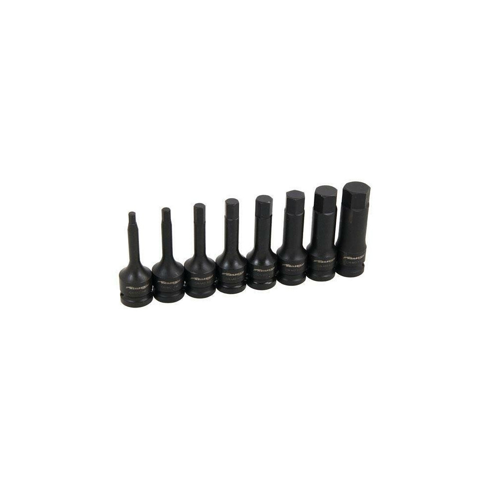 8 piece Impact Bit Socket Set, Int. Hex. 5-193m, 1/2" (Genuine Neilsen CT3532)