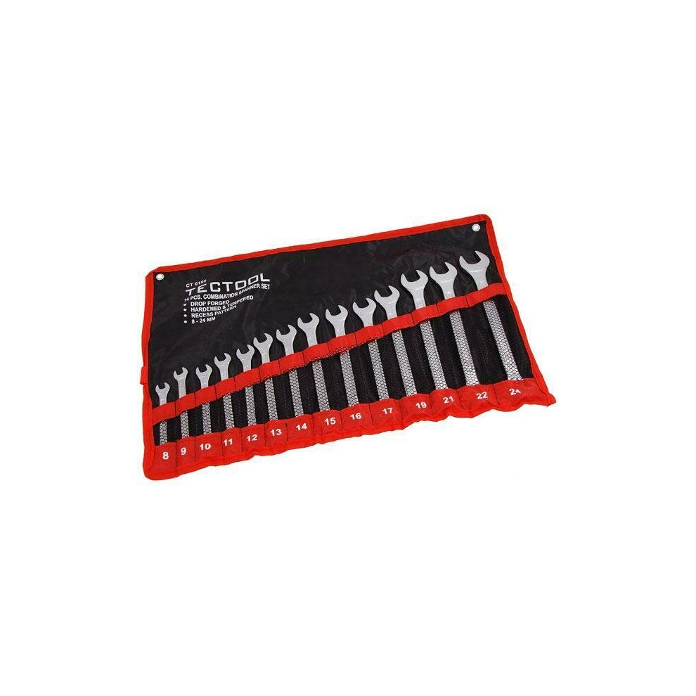 Neilsen 14 Piece Spanner Set Drop Forged Spanner Wrench (Genuine Ct0198)