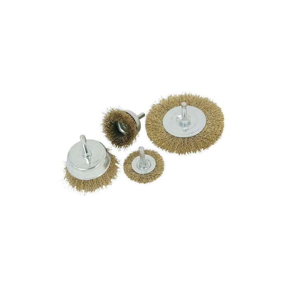 Neilsen Steel Wire Brush Set 24 Piece Metal Cleaning Rust (Genuine Ct0622)