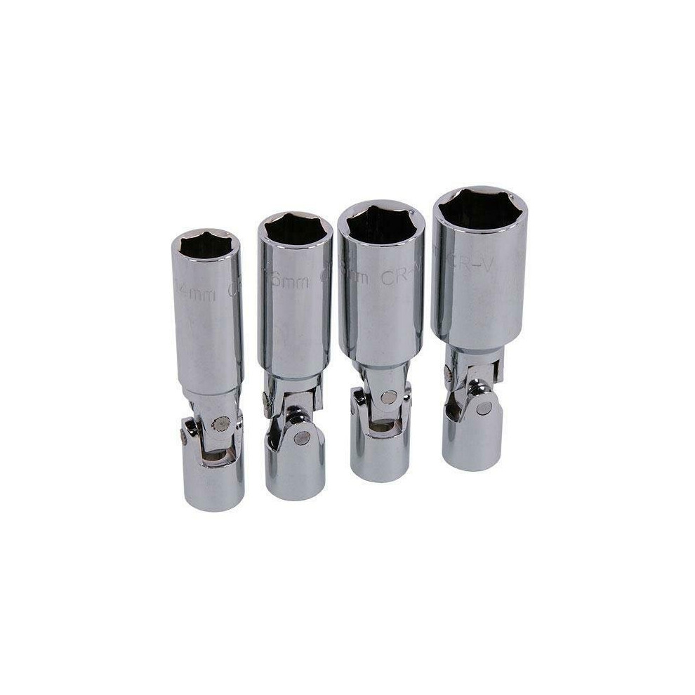 Spark Plug Socket Set 4pc 3/8" Drive Universal Joint (Genuine Neilsen CT4004)