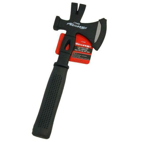 Neilsen 4in1 Multi Use Axe/Hammer/Nail Puller/Pry Bar/Crowbar/Log Chopper/Slice&Cut Wood 2