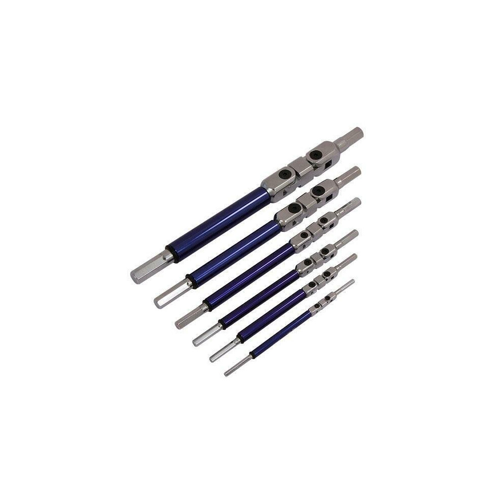 Neilsen 6Pc Multi Jointed Hex Wrench Set 3,4,5,6,8 & 10Mm (Genuine Ct3453)