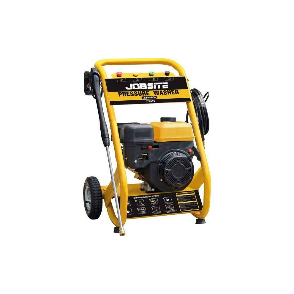 6.5hp Petrol Pressure Jet Washer, 2200psi (Genuine Jobsite CT1855)