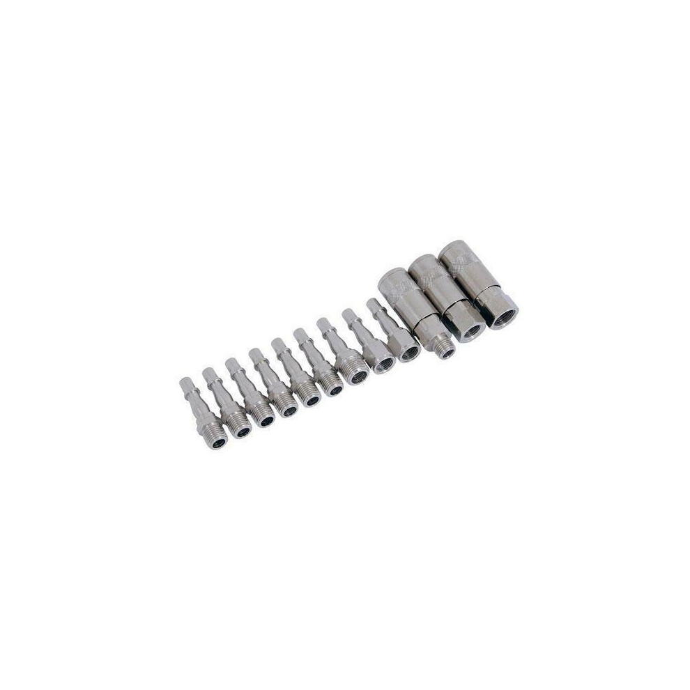 12pc Air Line Hose Compressor Coupling Connector Quick Release (Neilsen CT2887)