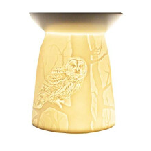 Cello Lithophane Porcelain Wax Melt Burner, Nocturnal, Best Used Wax Melts and Medallions, Suitable for any Wax Melts, Use Tealight to Melt Your