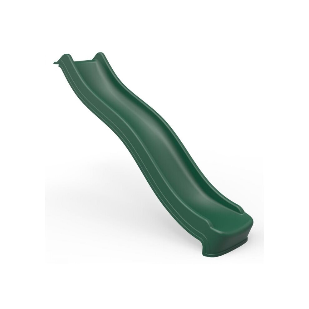 (Dark Green) Rebo 8ft (220cm) Universal Childrens Plastic Garden Wave Slides