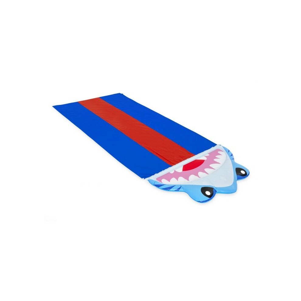 Bestway H2OGO! Splashy Shark Triple Lane Race Water Slide with Drench Pool