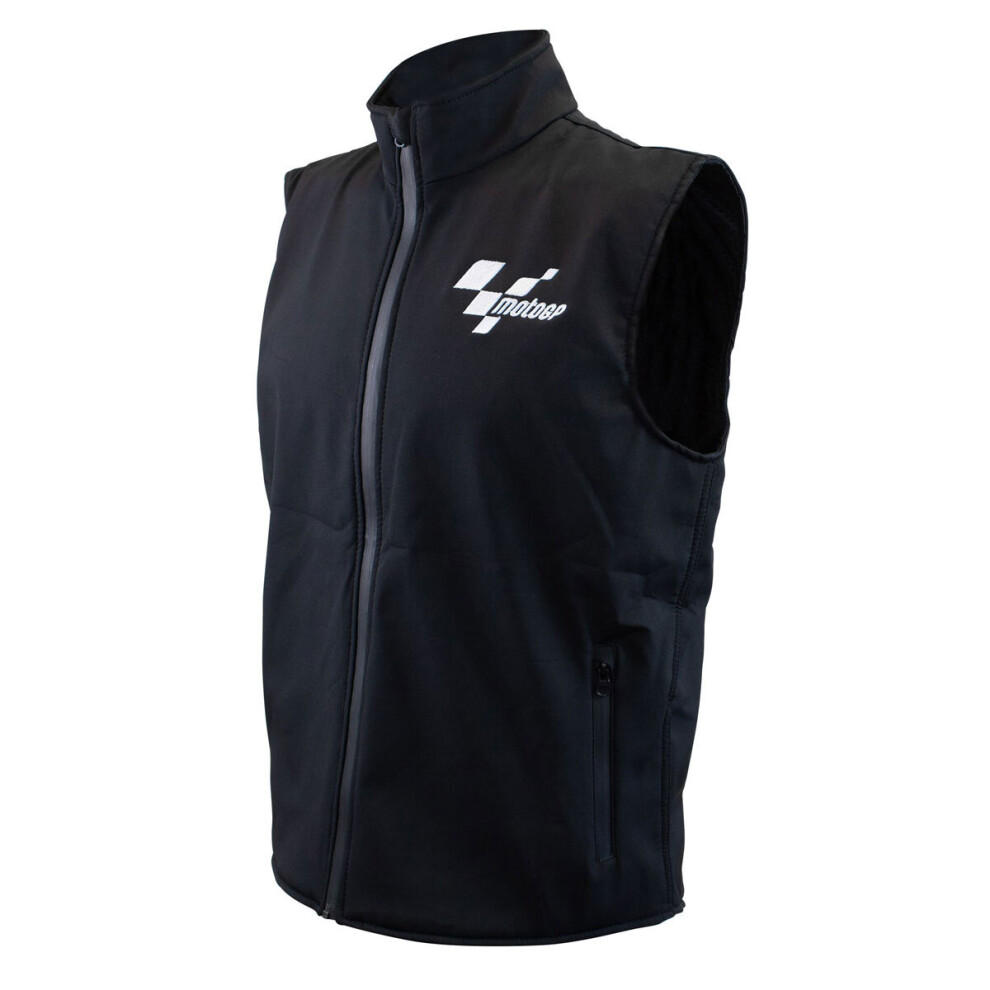 (3XL) Moto GP Softshell Gilet Black-image-OPC-P9NCGY2-NEW