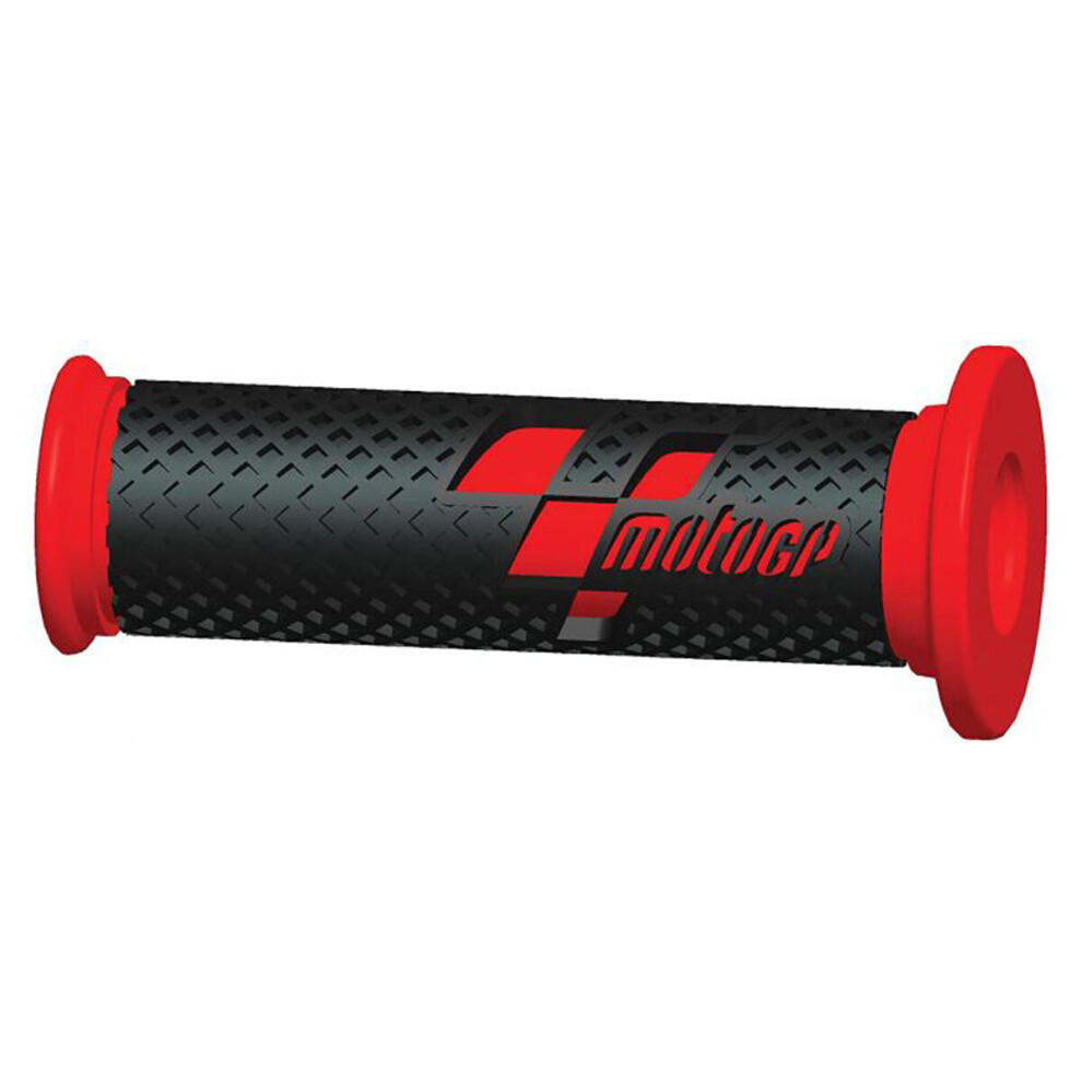 Moto Gp Premium Race Handlebar Grips / - 22Mm Left / 25Mm Right Black/Red 5034862352873