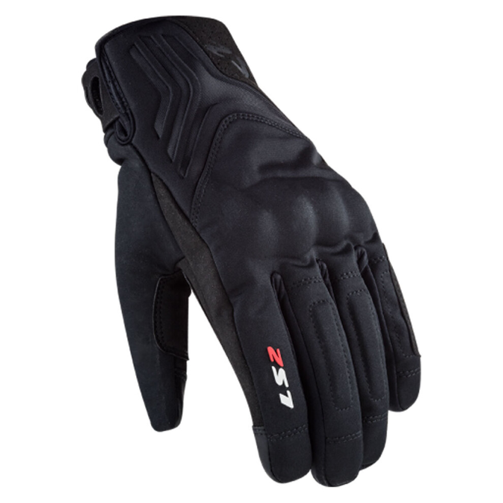 (Xs) Ls2 Jet 2 Ladies Touring Textile Gloves Black 6934432897225