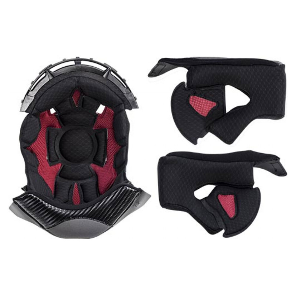 (2Xs) Ls2 Liner Kit For Challenger Ff327c Carbon Helmets Black 6934432850374