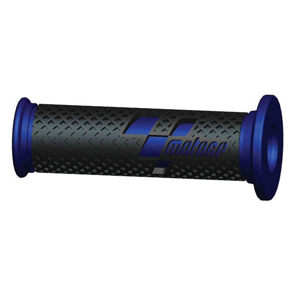 Moto Gp Premium Race Handlebar Grips / - 22Mm Left / 25Mm Right Black/Blue 5034862352859