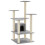 VidaXL (light grey) vidaXL Cat Tree with Sisal Scratching Posts 110cm Cat Play Tower Multi Colours 1
