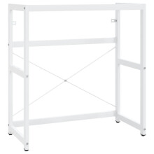 vidaXL Badezimmer Waschtischgestell Weiß 79x38x83 cm Eisen