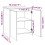 VidaXL (white) vidaXL Sideboard 3 Piece Buffet Cabinet Cupboard Highboard Engineered Wood 4