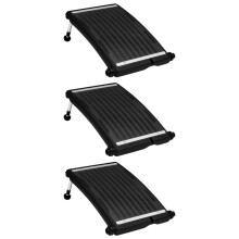 (3) vidaXL Curved Pool Solar Heating Panels Patio Swimming Pool Heater System