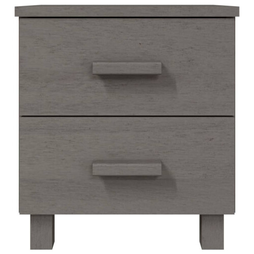 VidaXL (light grey, 1) vidaXL 1/2x Bedside Cabinet Solid Wood Pine Wooden Bed Table Multi Colours 1