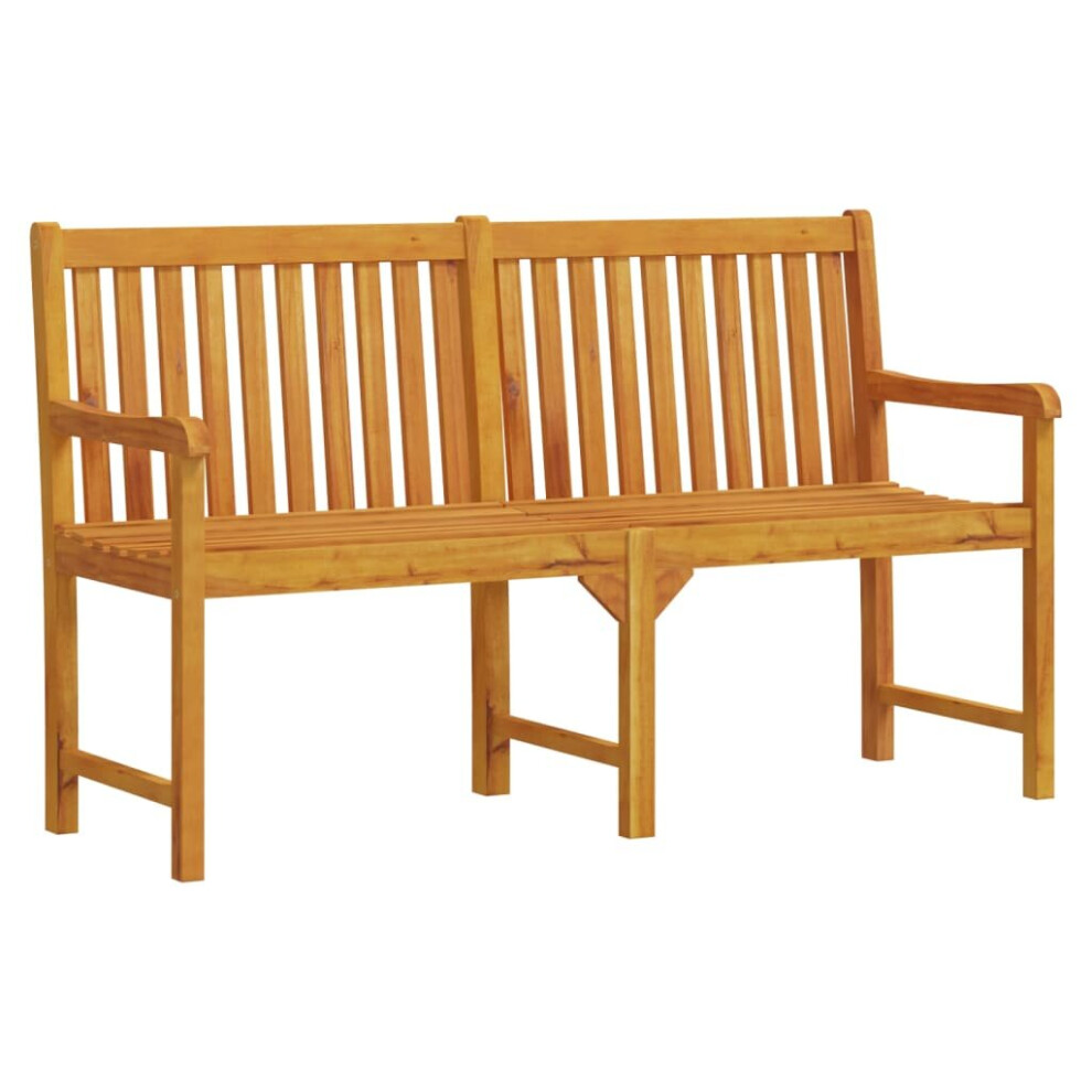 (150 x 55.5 x 90 cm) vidaXL Solid Acacia Wood Garden Bench Outdoor Wooden Bench Seat Multi Sizes