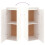 VidaXL (white) vidaXL 2x Solid Wood Pine TV Cabinets Wall Mounted Shelf Stand Multi Colours 8