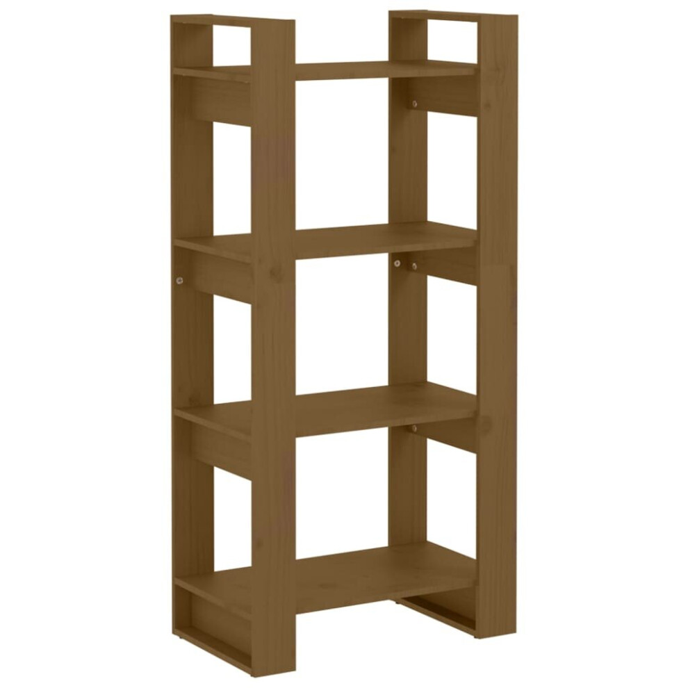Vidaxl (Honey ) Solid Wood Book Cabinet/Room Divider Book Shelf Bookcase Multi Colours Brown