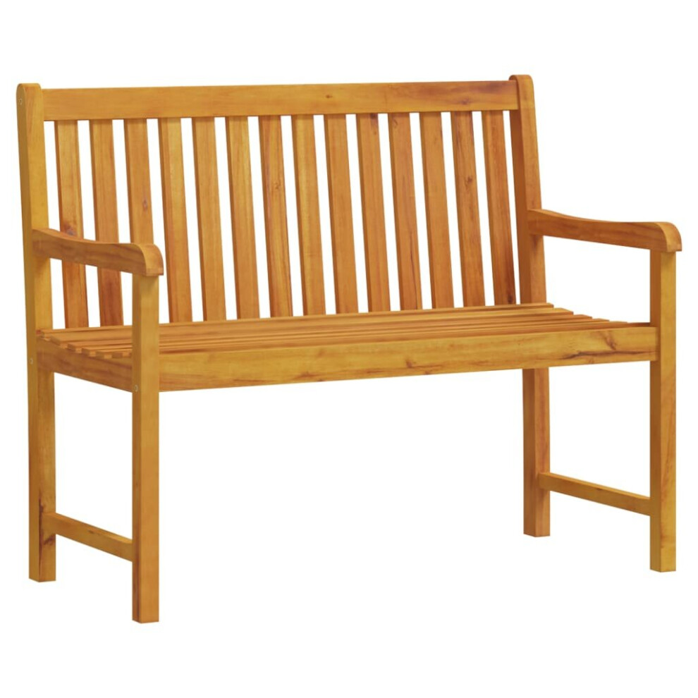 (110 x 55.5 x 90 cm) vidaXL Solid Acacia Wood Garden Bench Outdoor Wooden Bench Seat Multi Sizes