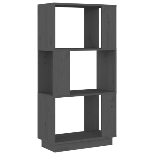 VidaXL (grey) vidaXL Solid Wood Pine Book Cabinet/Room Divider Rack Book Stand Multi Colours