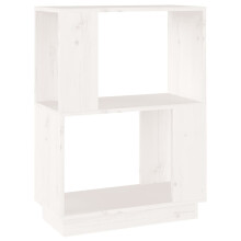 (white) vidaXL Solid Wood Pine Book Cabinet/Room Divider Furniture Multi Colours