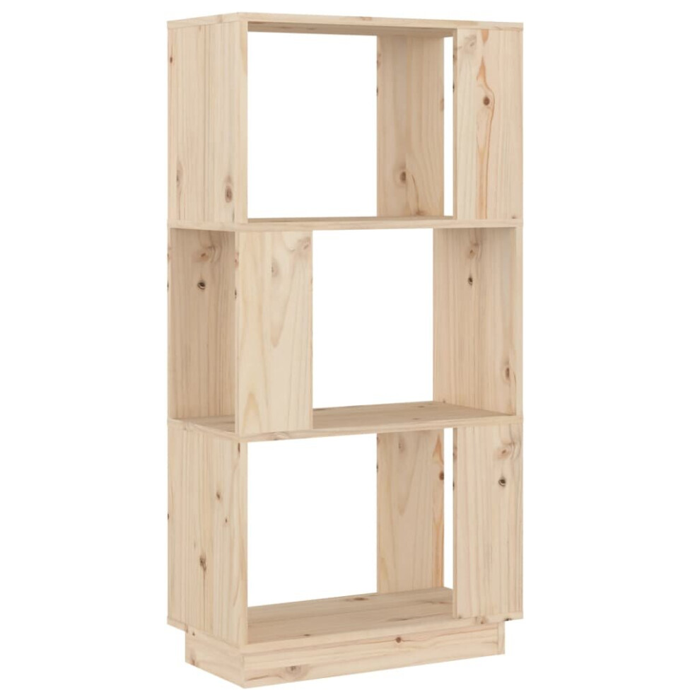 (brown) vidaXL Solid Wood Pine Book Cabinet/Room Divider Rack Book Stand Multi Colours