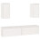 VidaXL (white) vidaXL 4x Solid Wood Pine TV Cabinets Wall Mounted Shelf Stand Multi Colours 1