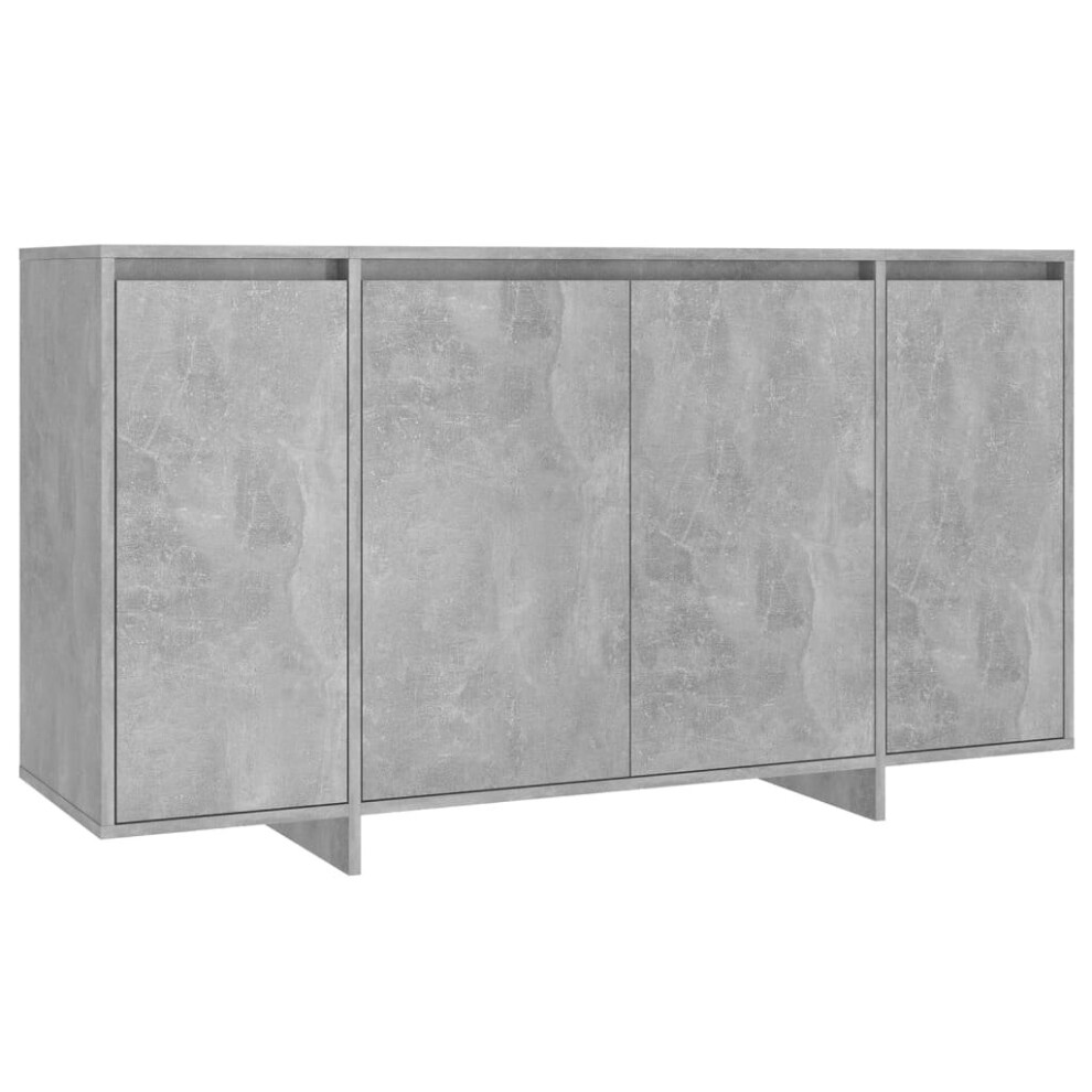 (concrete grey) vidaXL Sideboard Chipboard Home Storage Side Cabinet Furniture Multi Colours