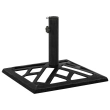 (black, 44 x 44 x 31 cm) vidaXL Umbrella Base Outdoor Parasol Stand Garden Umbrella Holder Cast Iron