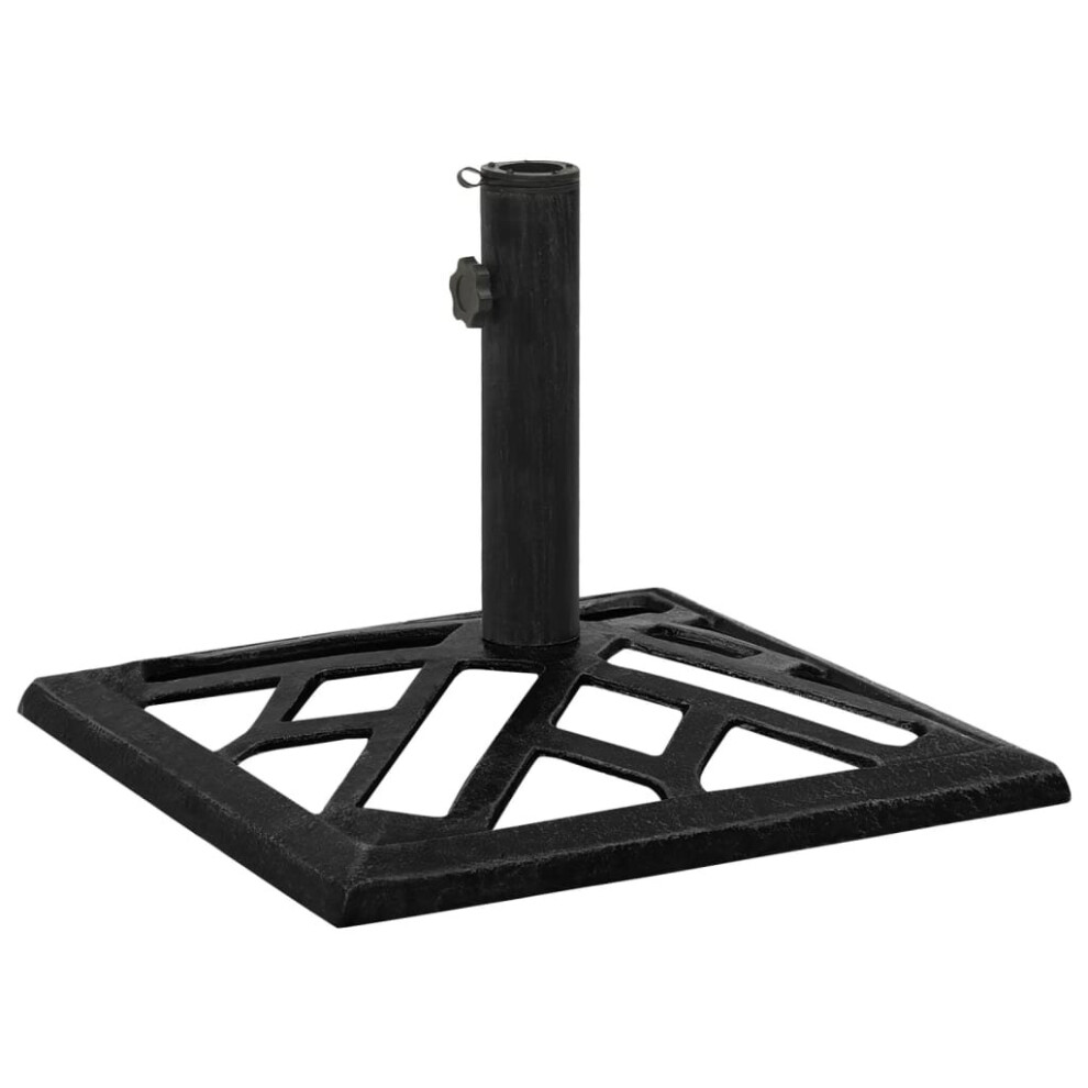 (black, 44 x 44 x 31 cm) vidaXL Umbrella Base Outdoor Parasol Stand Garden Umbrella Holder Cast Iron