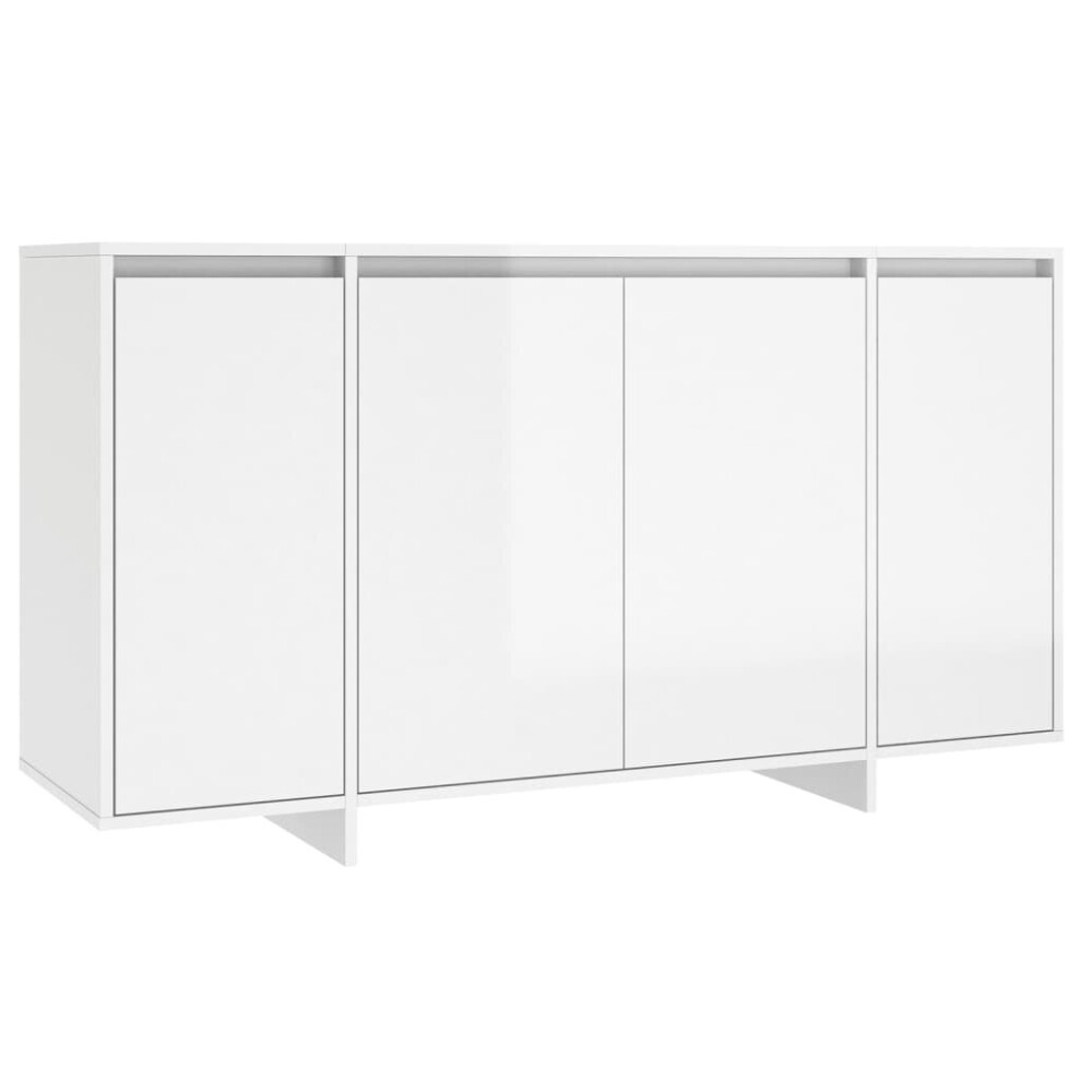 (high gloss white) vidaXL Sideboard Chipboard Home Storage Side Cabinet Furniture Multi Colours